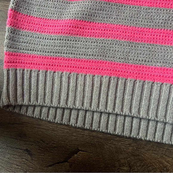 Free People Women's Links Pullover Sweater Gray/Pink Size Small NEW - Picture 4 of 6